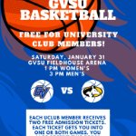 GVSU Basketball Games, Saturday, January 31 - FREE for GVS University Members on January 31, 2026